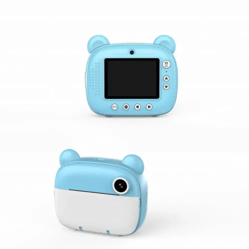 Детский фотоаппарат моментальной печати M3, 2 камеры, micro SD, аккумулятор, USB-зарядка, пластик, розовый Голубой - фото 3
