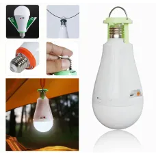 Перезаряжаемая лампа фонарь, 20W, светодиодная, USB, на крючке с входом под патрон E27, аварийная лампа, белая