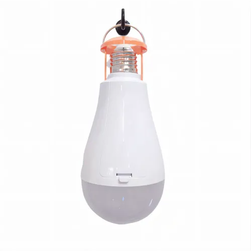 Перезаряжаемая лампа фонарь, 20W, светодиодная, USB, на крючке с входом под патрон E27, аварийная лампа, белая - фото 3