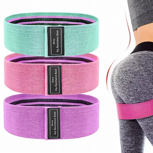 Набор тканевых фитнес резинок Luting Hip resistance bands 3 штуки, легкое, среднее и высокое сопротивление - фото 8
