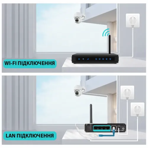 PTZ WiFi камера видеонаблюдения, уличная наружная 4к камера, 5 мп, 8X ЗУМ, ICSEE, звук, слежение - фото 4