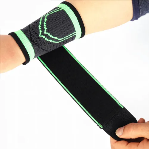 Компрессионный бандаж на кисть pressurized wristbands, эластичный бинт на запястье для занятий спортом,липучка - фото 6