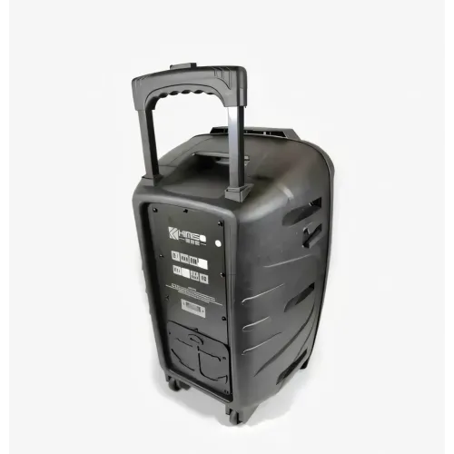 Портативная колонка Kimiso QS-1203, Bluetooth-колонка 12inch с микрофоном и светомузыкой, TF-карта, USB, FM - фото 4