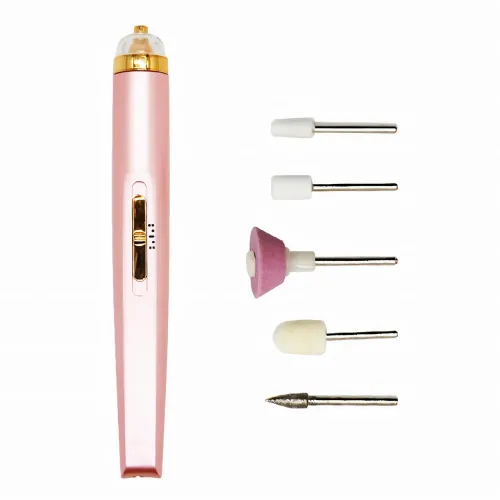 Фрезер для маникюра и педикюра Flawless Salon Nails, 65 Вт, 5 насадок, USB зарядка, 2 скорости, аккумулятор - фото 2