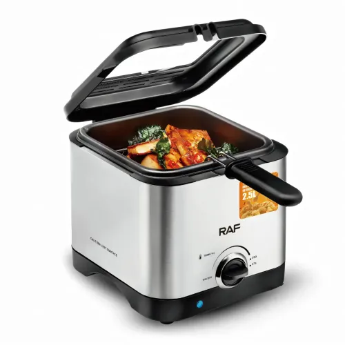 Электрическая фритюрница 2.5 л для жарки без масла, 1000 Вт, Deep Fryer RAF R5300, воздушный гриль, аэрофритюр - фото 4
