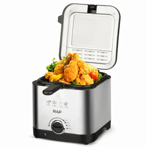 Электрическая фритюрница 2.5 л для жарки без масла, 1000 Вт, Deep Fryer RAF R5300, воздушный гриль, аэрофритюр - фото 3