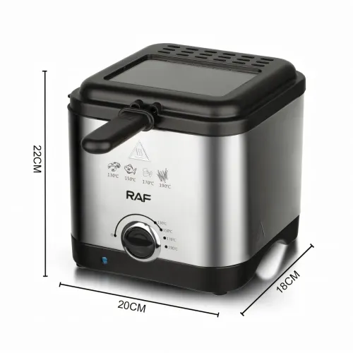 Электрическая фритюрница 2.5 л для жарки без масла, 1000 Вт, Deep Fryer RAF R5300, воздушный гриль, аэрофритюр - фото 8