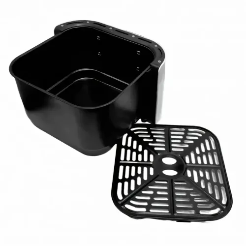 Аэрофритюрница Su Tai ST-606, аэрогриль 6 л, Air Fryer с антипригарным покрытием, электрофритюр 1000 Вт, белый - фото 6