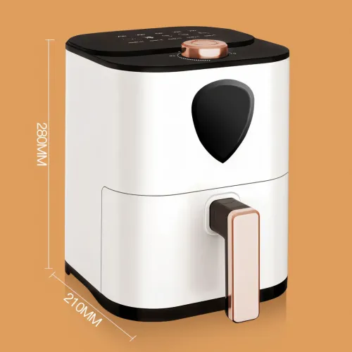 Аэрофритюрница Su Tai ST-606, аэрогриль 6 л, Air Fryer с антипригарным покрытием, электрофритюр 1000 Вт, белый - фото 9