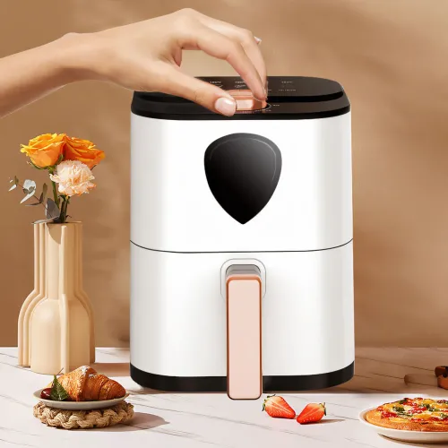 Аэрофритюрница Su Tai ST-606, аэрогриль 6 л, Air Fryer с антипригарным покрытием, электрофритюр 1000 Вт, белый - фото 10