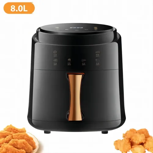 Аерофритюрниця Su Tai ST-805, Air Fryer 8 л, аерогриль 1800 Вт, 60 °C-210 °C, антипригарна чаша, чорний - фото 2