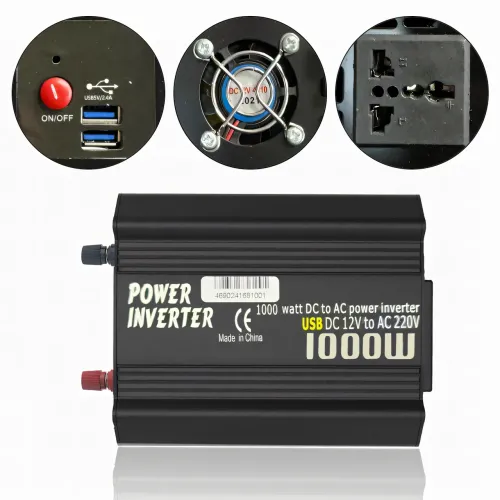 Перетворювач WX-1000 J USB 1000W, інвертор Wimpex 12 В постійного струму, 220-230 В змінного, 50 Гц/60 Гц