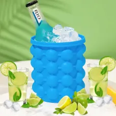 Силиконовая форма для льда Ice Cube Maker Genie, чаша для льда 50*50 см, ведро для льда 980 мл, 120 кубиков