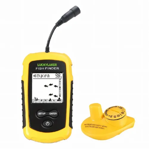 Портативный эхолот Fish Finder для летней и зимней рыбалки, обнаружение 0,6-73 м, 90°, водонепроницаемый - фото 2