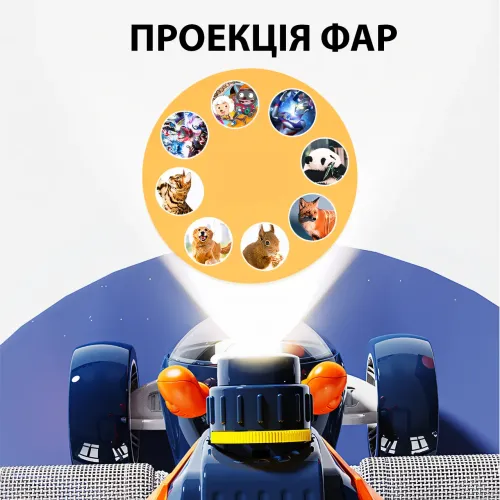 Дитячий самокат H-056, триколісний із проєктором, музикою, підсвіткою, складаною, регулюється, 2-5 років - фото 4