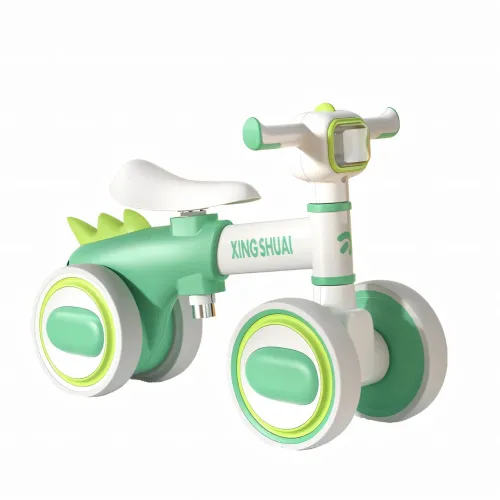 Беговел LS-1005 Bybeo Baby с музыкой и подсветкой, прогулочный велосипед 1-5 лет, 4 колеса, пластик, складной - фото 2
