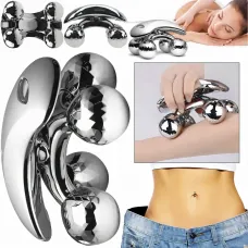 Лифтинг 4D Massager для лица и тела, массажер ролик для тела AND LY587, 4 массажные головки, водонепроницаемый