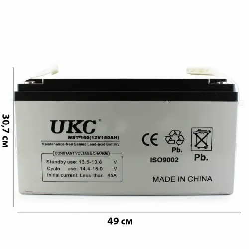 Аккумулятор BATTERY 12V 150A UKC с герметичной гелевой батареей - фото 3