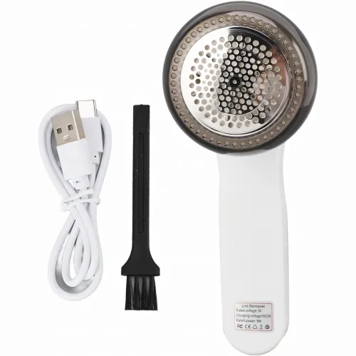 Машинка для удаления катышек, перезаряжаемый Hairball trimmer AND XL-888, Type-C, 19.5х7х7 см, кабель+щеточка - фото 5