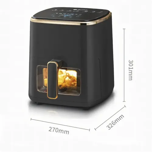 Аерофритюрница BITEK BT-5335, аэро гриль Air Fryer 3500 Вт, чаша 7,5 л, с термостатом и таймером, черный - фото 6
