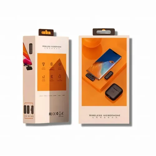 Беспроводный петличный микрофон блогера, беспроводной микрофон 2 в 1 MY MARK AND j11 с шупомодавлением - фото 7