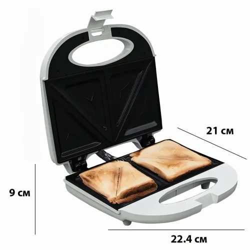 Електрична сендвіч-машина, сендвічниця The waffle maker AND XL-877, 750 Вт - фото 4