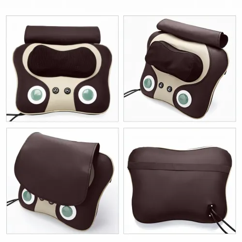 Масажна подушка Massage Pillow, роликовий масажер для спини та шиї з ІЧ-прогрівом, 6 роликів, 3 режими - фото 2