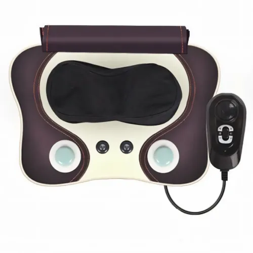 Масажна подушка Massage Pillow, роликовий масажер для спини та шиї з ІЧ-прогрівом, 6 роликів, 3 режими - фото 5