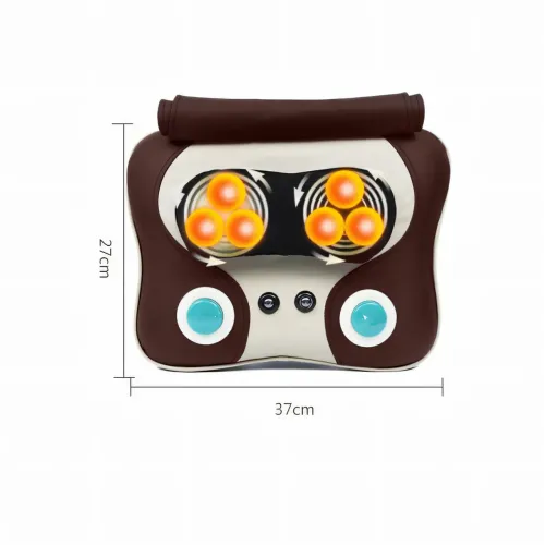 Масажна подушка Massage Pillow, роликовий масажер для спини та шиї з ІЧ-прогрівом, 6 роликів, 3 режими - фото 6