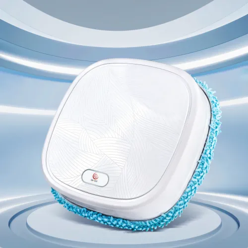 Моющий робот пылесос INTELEGENT AUTOMATIC BRUSH MOPPER 619, имитация ручного мытья пола, высота 6 см, белый - фото 6