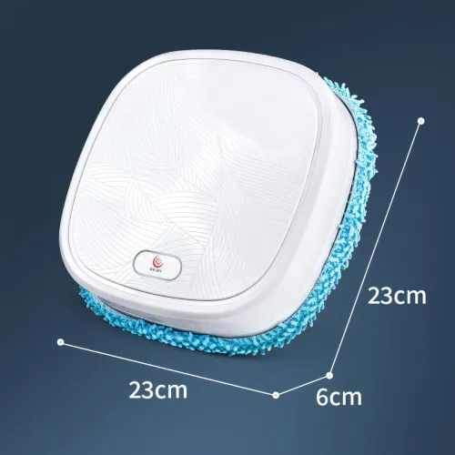 Моющий робот пылесос INTELEGENT AUTOMATIC BRUSH MOPPER 619, имитация ручного мытья пола, высота 6 см, белый - фото 7