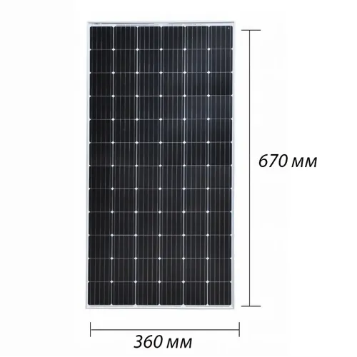 Монокристаллическая солнечная панель MONO-30W (17.5 V), 670х360х20 мм - фото 8