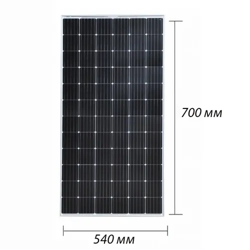Монокристаллическая солнечная панель MONO-50W (17.5 V), 700х540х30 мм - фото 8