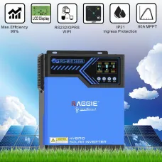 Гибридный инвертор Raggie RG-MH1500W 12V MPPT-80A с зарядным устройством для солнечных панелей