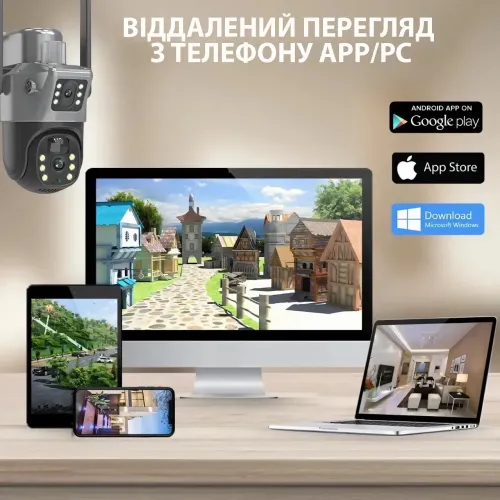 Уличная поворотная WiFi цифровая камера видеонаблюдения с солнечной панелью, 4G с двумя линзами, SOLAR - фото 2