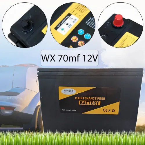 Аккумулятор WX 70mf 12V, необслуживаемый свинцово-кислотный герметичный акб с индикацией заряда