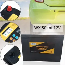 Акумулятор WX 50mf 12V, необслуживаемый свинцово-кислотный герметичный акб с индикацией заряда