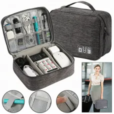 Дорожная сумка-органайзер для канцелярских принадлежностей и аксессуаров, Travel Digital Pouch для косметики