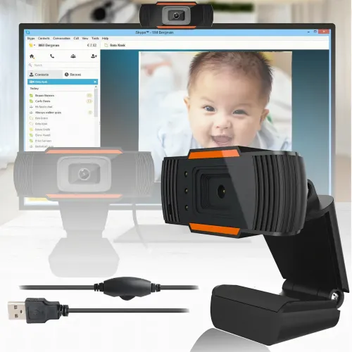 Вебкамера B1 HD 720P, професійна поворотна USB Web Camera із затискачем для кріплення на монітор