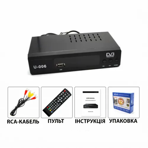 Цифровий ресивер UNIQUE U006 Metal, приставка Т2 тюнер для телевізора, підтримка IPTV і Wi-Fi антени - фото 8