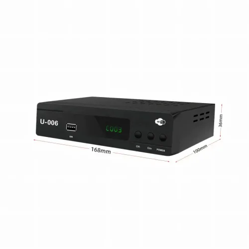 Цифровий ресивер UNIQUE U006 Metal, приставка Т2 тюнер для телевізора, підтримка IPTV і Wi-Fi антени - фото 7