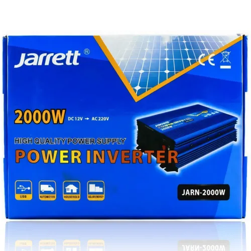 Оригинальный инвертор Jarrett 12-220 В 2000W, оригинальный преобразователь напряжения, USB, синий - фото 7