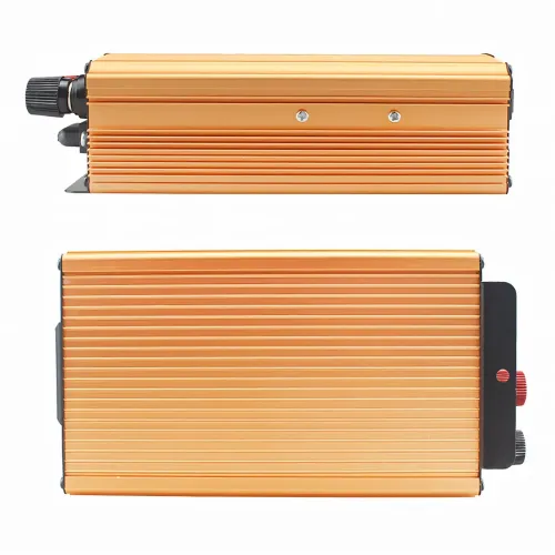 Перетворювач із вольтметром Power One Plus 12v220 1200w, автомобільний інвертор із 2 комплектами дротів - фото 6