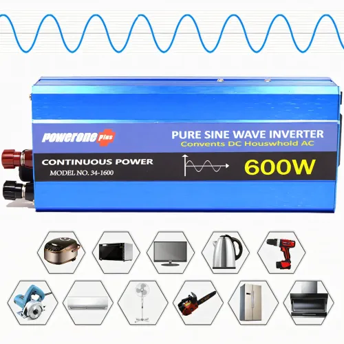 Інвертор Power One 600 W, перетворювач постійного струму, автомобільний інвертор, чиста синусоїда - фото 10