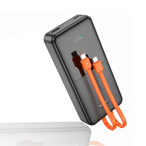 Power bank HOCO J119A, павербанк 22.5W+PD20, емкость 20000mAh, быстрая зарядка, дисплей и встроенный кабель - фото 2