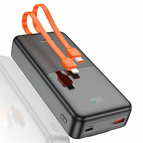 Power bank HOCO J119A, павербанк 22.5W+PD20, емкость 20000mAh, быстрая зарядка, дисплей и встроенный кабель - фото 6