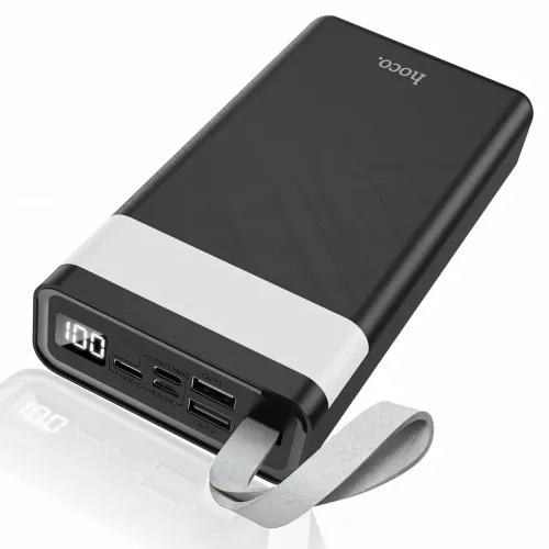 HOCO J73 портативный аккумулятор 30000mAh с настольной лампой, с LED цифровым дисплеем, Micro-USB / Type-C - фото 3