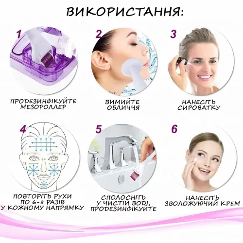 Мезороллер AND 1-17 с титановыми микроиглами от растяжек, акне, шрамов, для лица, лечения тела, роста волос - фото 7