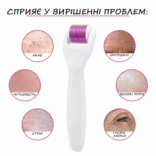 Мезороллер AND 1-17 с титановыми микроиглами от растяжек, акне, шрамов, для лица, лечения тела, роста волос - фото 8