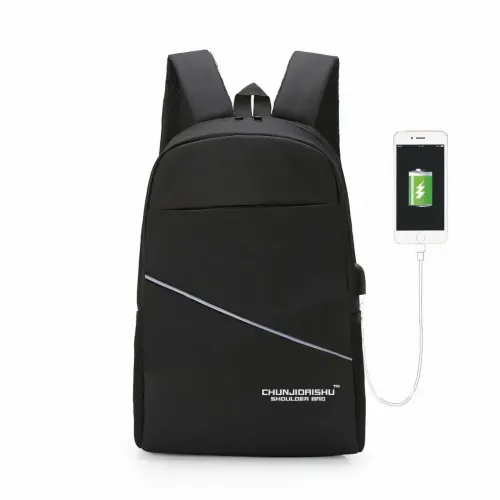 Міський рюкзак Joy Start js974 1937, чорний рюкзак для ноутбука з USB, 18 л, 45х29х14 см - фото 5
